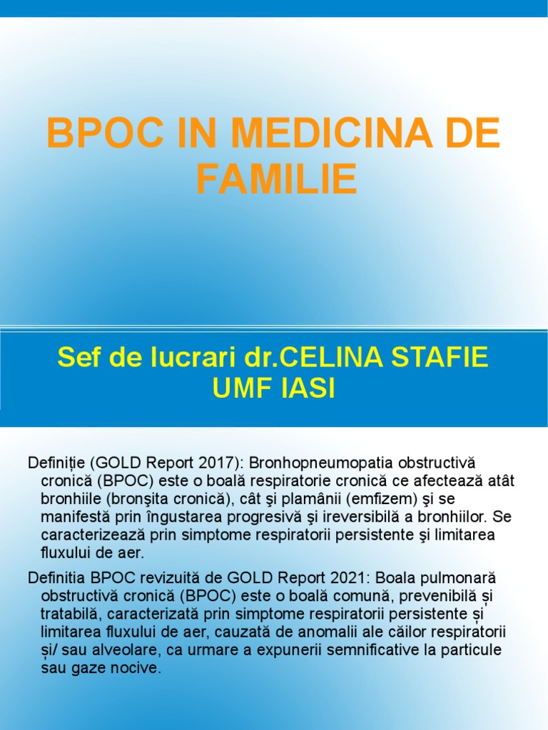 Bpoc in Medicina de Familie | PDF