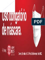 Obrigatório Uso de Mascara 1,36x0,40