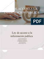 Ley de Acceso A La Informacion Publica