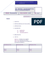 Pnlpg00701 Recepción Registro y Almacenamiento Del Material de Acondicionamiento