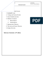 Syllabus:: Electrical Circuit I