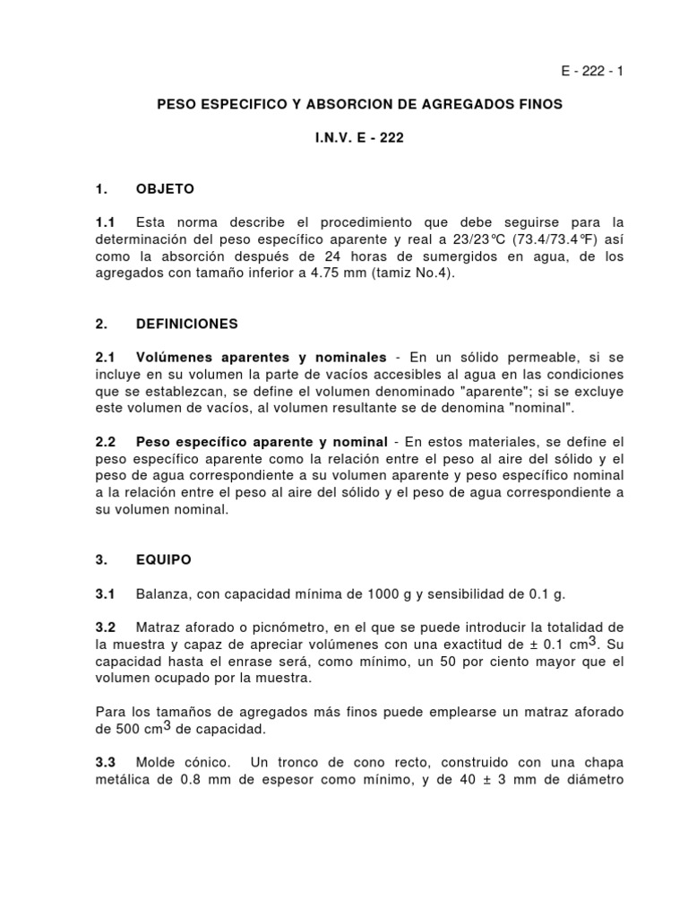 Peso Especifico | PDF