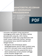 Karakteristik,Kelebihan Dan Kekurangan Wirausahawan