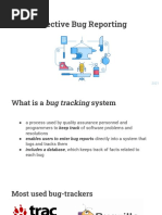 4.0 Effective Bug Reporting