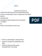 Volume of Distribution