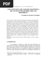 Análise de Relato Histórico