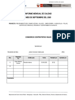 1.0 Informe Calidad - Setiembre 2020