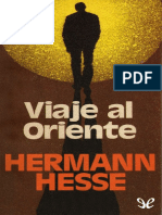 Hermann Hesse, Viaje Al Oriente