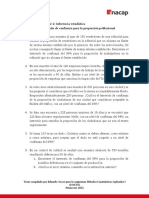 Ejercicios de Estimación Por Intervalo de Confianza para La Proporción Poblacional