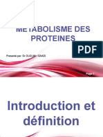 Metabolisme Des Proteines