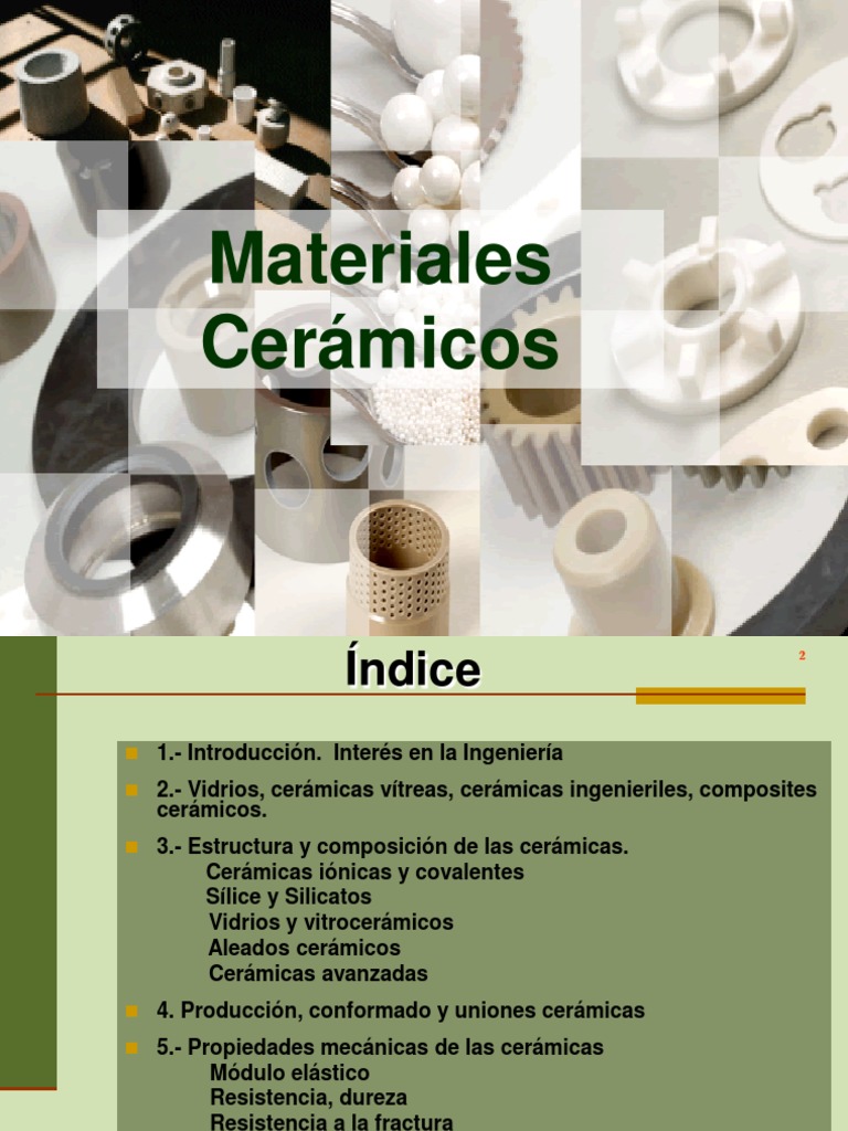Clasificación de Materiales Cerámicos | PDF | Mecánica de fractura | Lentes