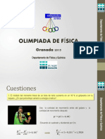Olimpiada de Física Granada 2015
