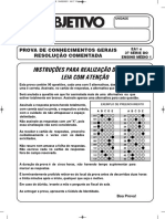 Resolução comentada de prova de conhecimentos gerais