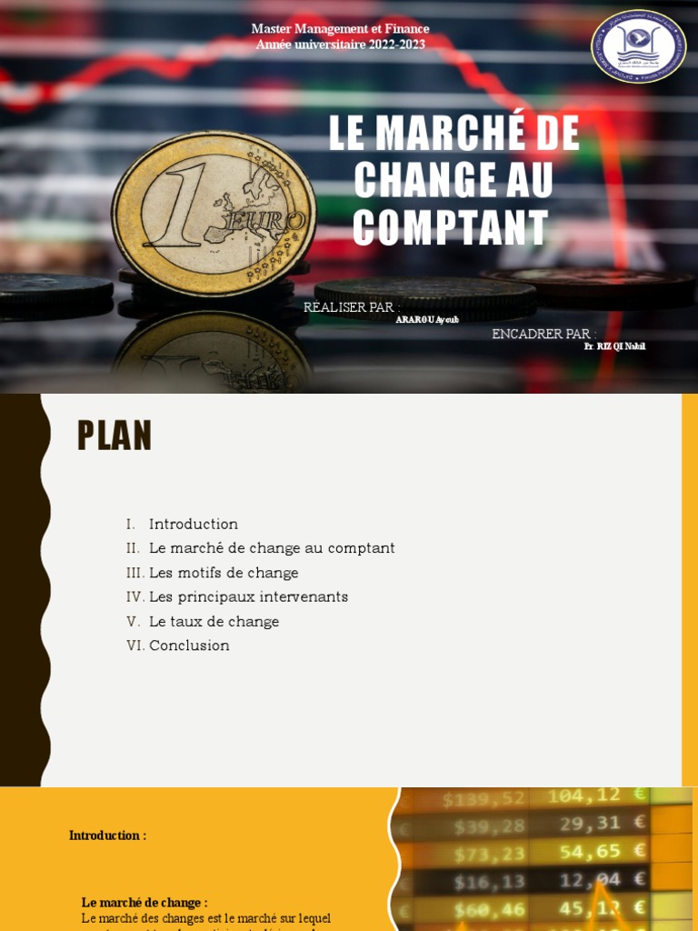 Marché de Change au Comptant : Guide Complet | PDF | Taux de change | Forex