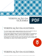 Verificação de Glicemia