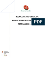 Regulamento Geral de Funcionamento do Desporto Escolar 2021-2022