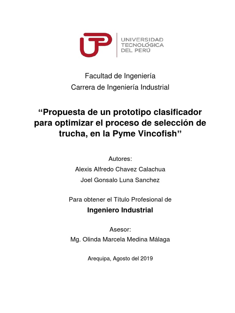 Alexis Chavez Joel Luna Tesis Titulo Profesional 2019 | PDF