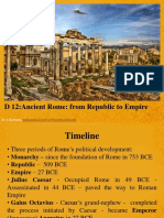D12 - Rome - Republic To Empire & Fall of Roman Empire