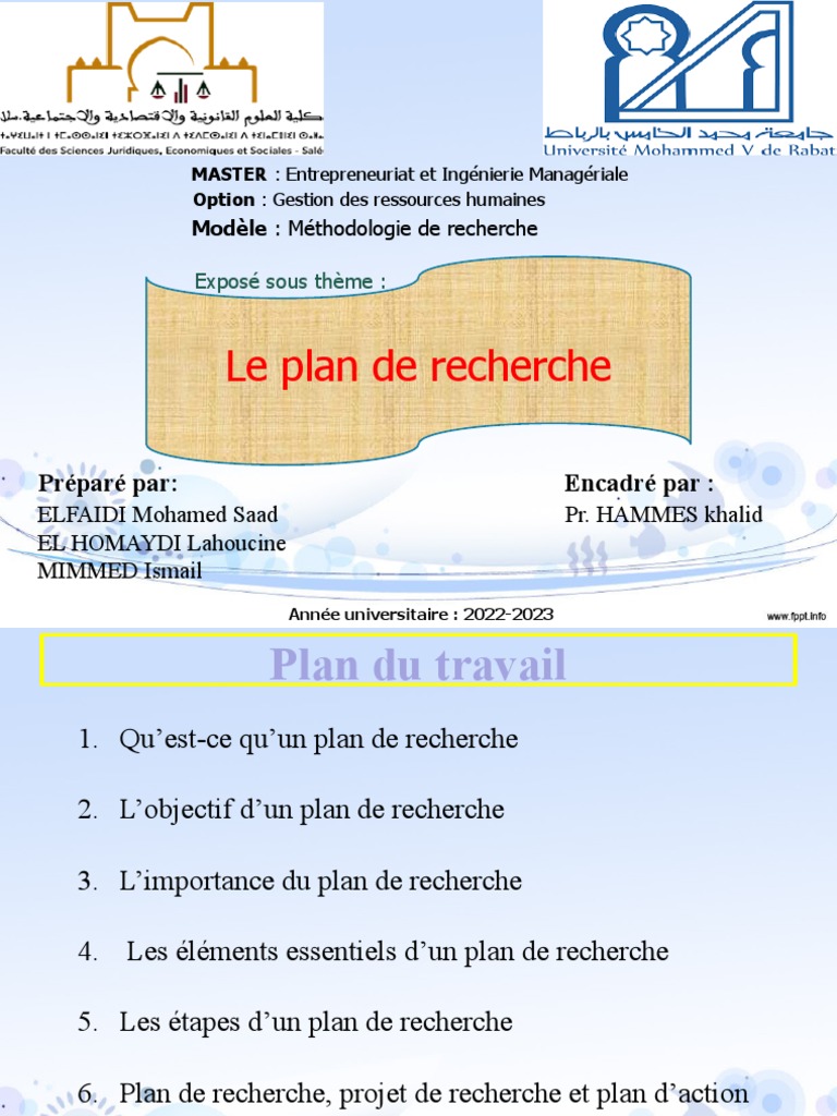 Étapes d'un Plan de Recherche Scientifique | PDF | Informations | Média ...