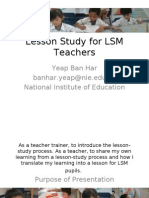 Lesson Study For LSM Teachers