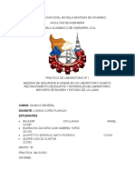 Informe de Laboratorio Quimica