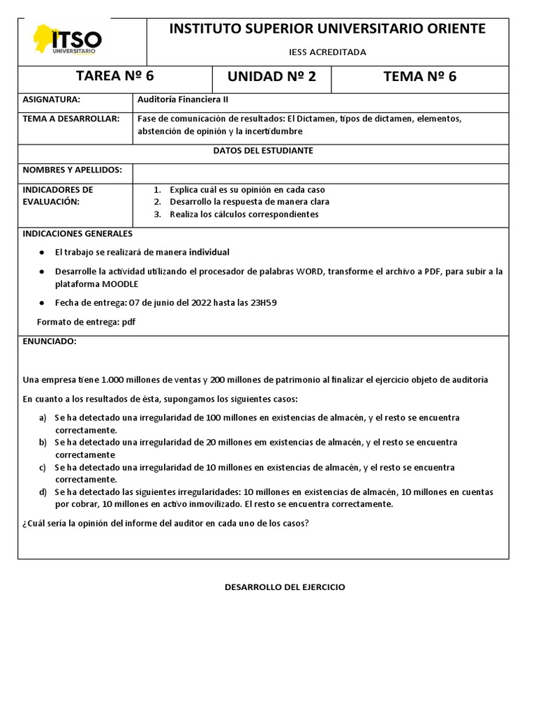 Tarea - Tema 6 | PDF