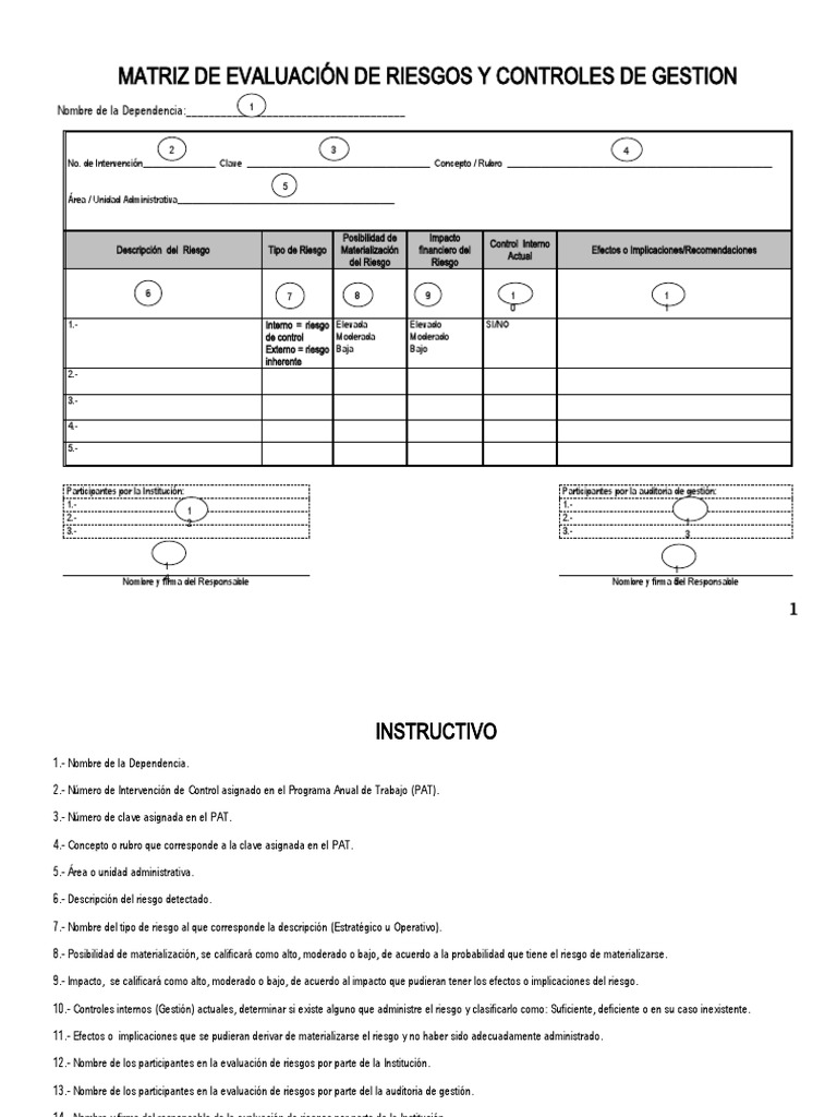 Evaluación de Riesgos y Controles de Gestión | PDF | Riesgo | Auditoría