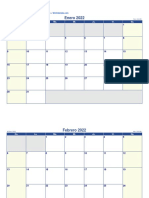 Calendario PDF en Blanco