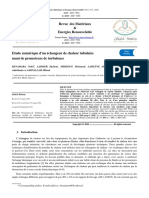 Etude Numérique D'un Échangeur de Chaleur Tubulaire Muni de Promoteurs de Turbulence