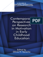 Contemporary Perspectives on Research in Motivation in Early Childhood Education