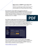 Tutorial de Configuración en SSIPTV para Smart TV