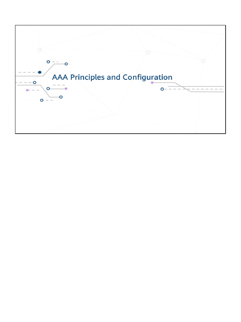 13 AAA Principles and Configuration | PDF | Radius | Internet Architecture