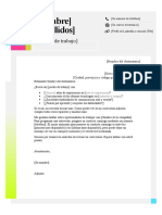 Carta de Presentación - Estilo Nota Rápida