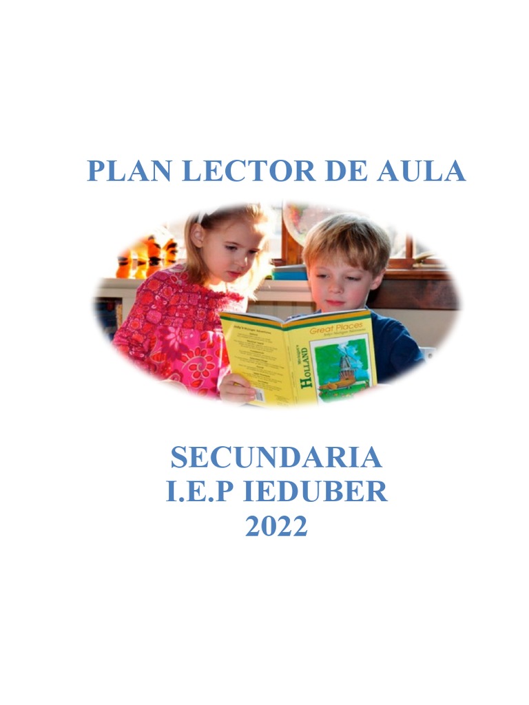 Plan Lector de Aula Jhan Elizalde | PDF | Maestros | Salón de clases
