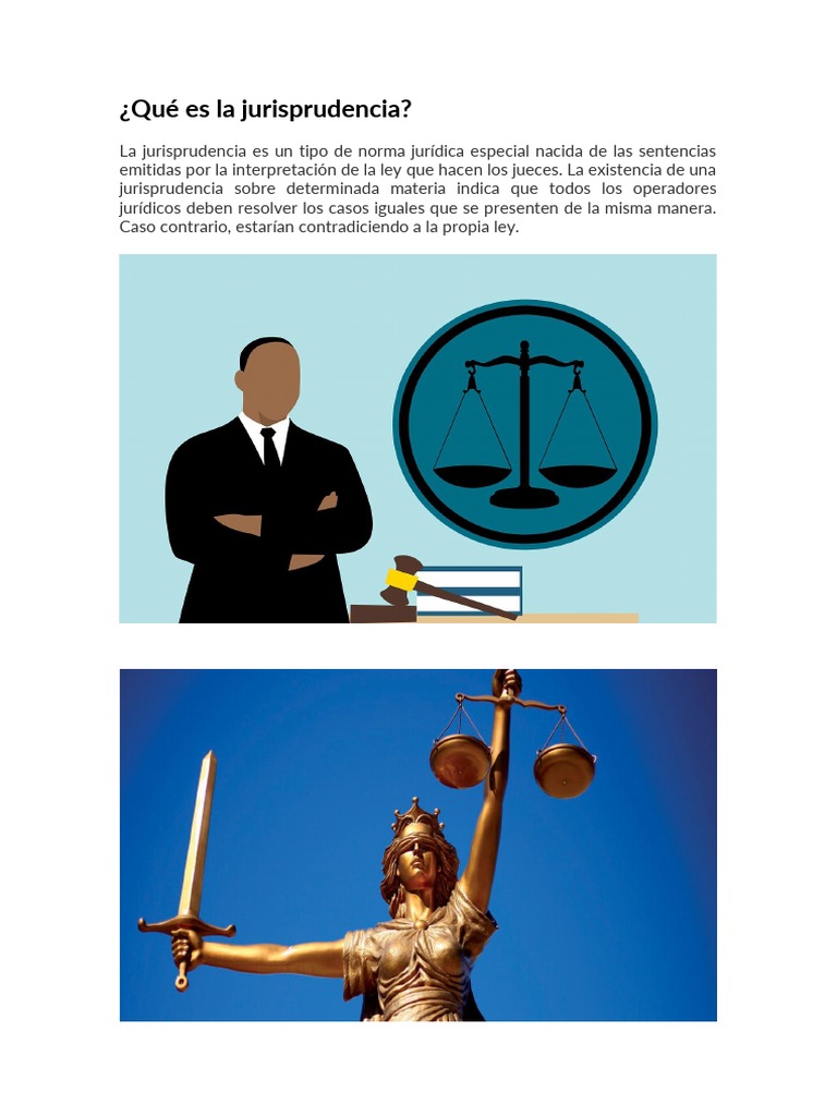 Qué Es La Jurisprudencia | PDF