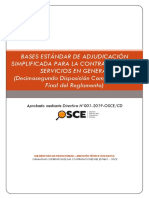 Bases estándar para la contratación de servicio de mantenimiento rutinario de camino vecinal