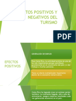 Efectos Positivos y Negativos Del Turismo