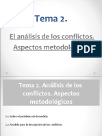 Tema 2. El Análisis de Los Conflictos