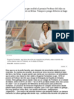 La Profesora Gallega Que Recibió El Premio Profesor Del Año en EE.uu_ «No Uso Libro Ni Fichas. Tampoco Pongo Deberes Ni Hago Exámenes»