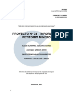 Petitorio Minero Informe Individual