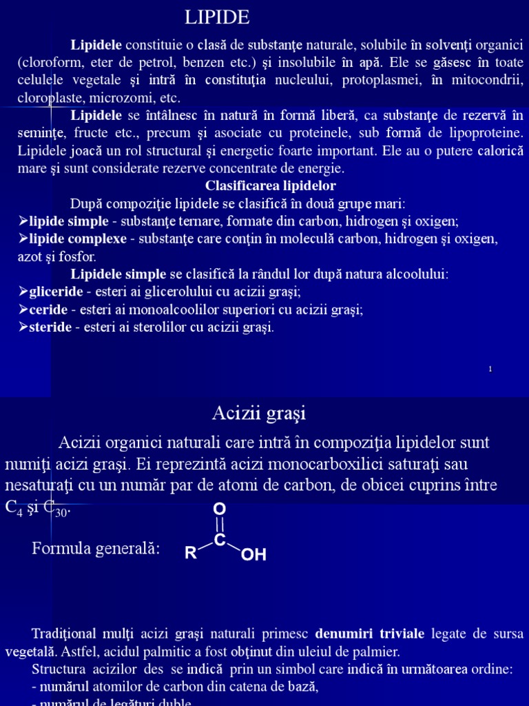 Lipide Simple Și Complexe. Prostaglandine. Tromboxani. Leucotriene | PDF