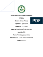 Tiroidesy Paratiroides, Practica de Endocrino. Onice Lugo