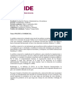 Tarea 1. Politica Comercial