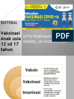 Vaksin Covid 19 PKM Kasemen