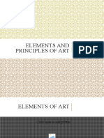 Elements and Priciples of The Arts