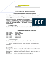 Evaluación Permanente 1: Conseguir, Establecer, Desempeñar, Fijarse, Obtener, Desarrollar