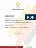 Comunicado N 039-2022-DG-BP Retorno A Clases Presenciales