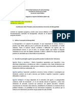 Cuestionario Sobre Bioseguridad, SAP-115, Unidad No. 1