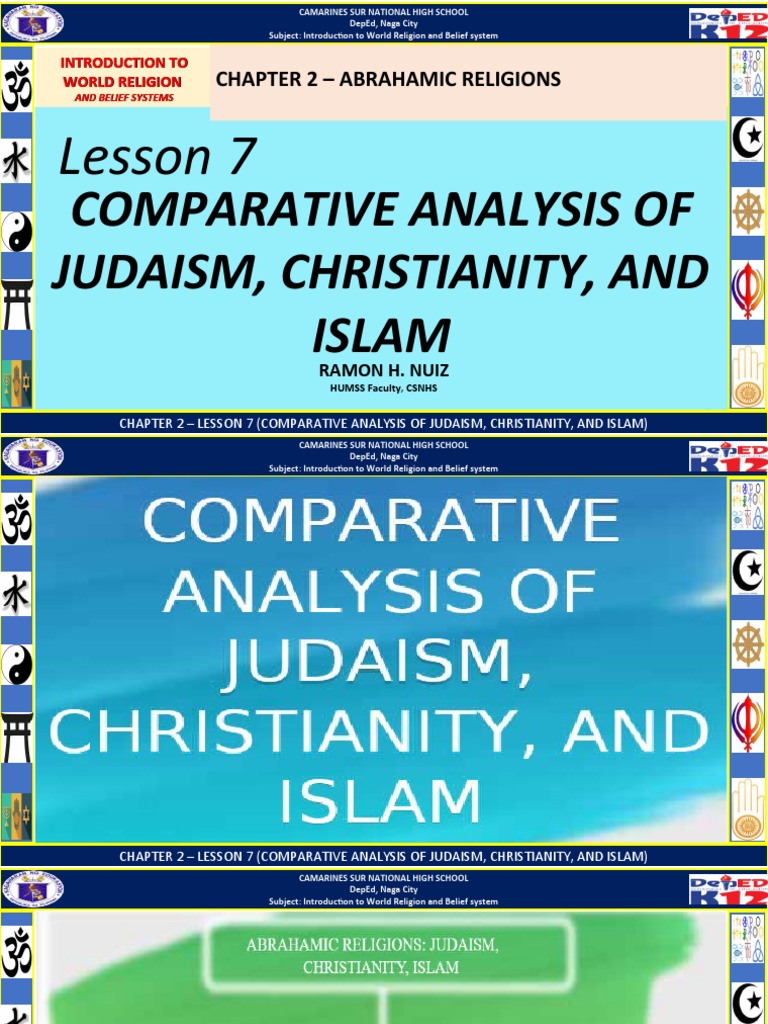 Lesson 7 Comparative Analysis of The Three Abrahamic Religion | PDF ...