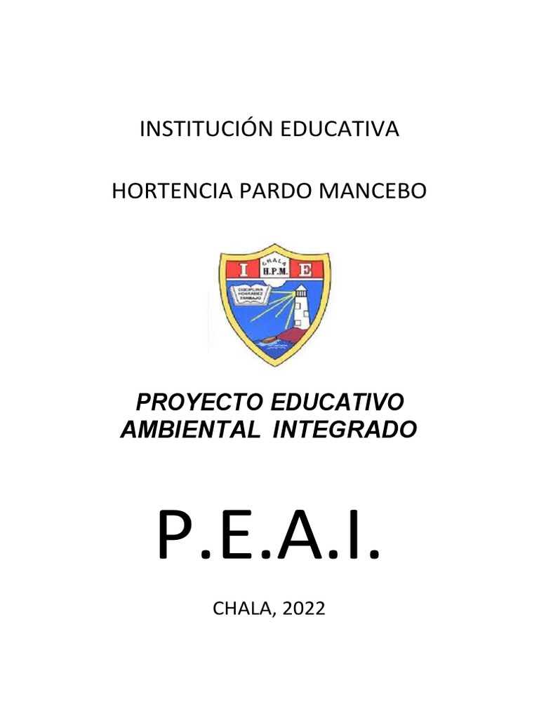 Peai-2022 Ie HPM | PDF | Entorno natural | Residuos
